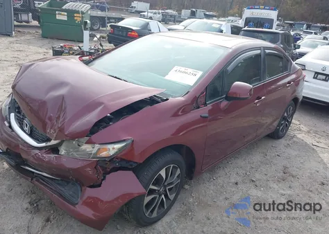 2013 Honda Civic Ex z USA, uszkodzony, nr VIN 2HGFB2F83DH557677